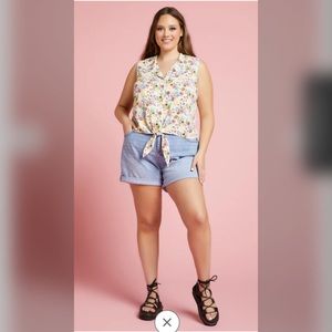 Beauty And The Beast Front Tie Tank